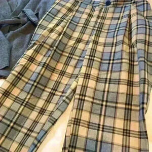 Plaid dress pants